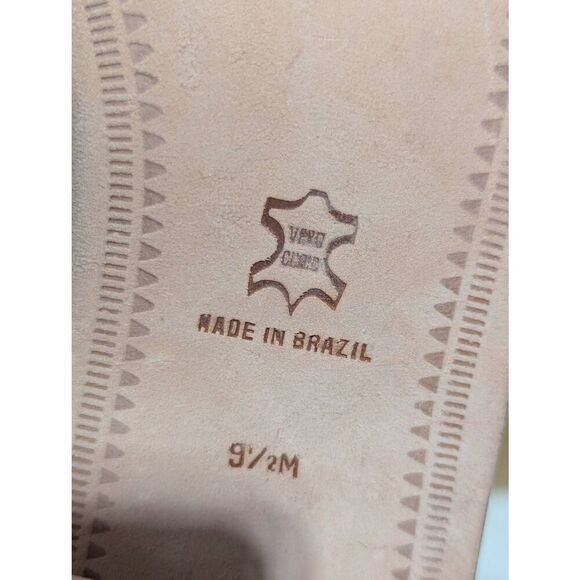 Franco Sarto Women's Cream & Black Snake Skin Block Heel Sandals Size 9.5 - Picture 3 of 7